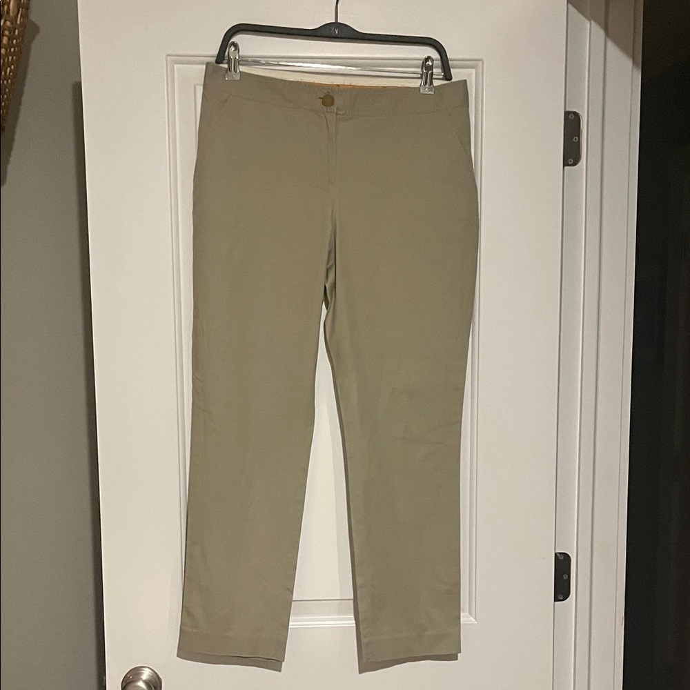 Tory Burch Slim Chinos in Light Tan